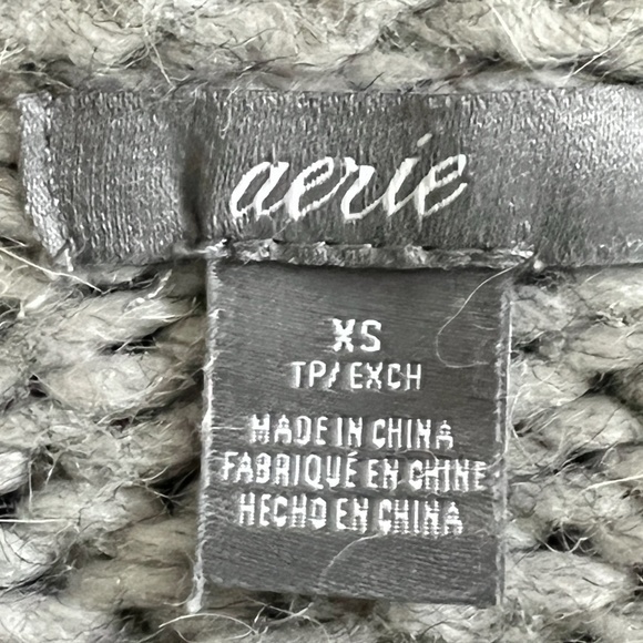 Aerie Wool Alpaca Blend Oversized Marled Chunky Cardigan Sweater Sz. XS‎ - Picture 10 of 13
